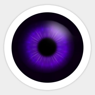 Purple iris of human eye Sticker